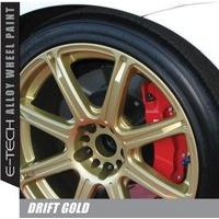 e tech drift gold chip resistant alloy wheel paint 400ml