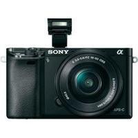E-mount system camera Sony ILCE-6000LB incl. SEL-P16-50 mm Standard zoom lens 24.3 MPix Black Full HD Video, Wi-Fi, Pivo