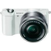 E-mount system camera Sony Alpha 5000 Kit Standard zoom lens White