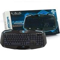 E-Blue EKM701BKUS-IU Auroza Black USB Metallic Gaming Keyboard