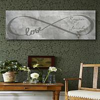 E-HOME Personalized Signature Canvas Frame-LOVE letter distortion