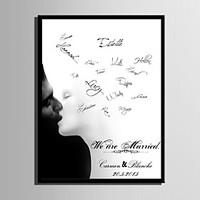 E-HOME Personalized Signature Canvas Frame-Kiss (Includes Frame)