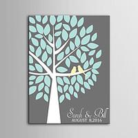 e home personalized signature canvas invisible frame print a tree