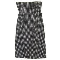 E-vie Black and White Polka Dot Strapless Dress Size 10