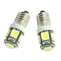 e10 2pcs 1w 5x5050smd 70 90lm 6500 7500k warm white light for car door ...