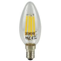 e14 screw led 4w filament candle bulb 40w equivalent 470 lumen warm wh ...