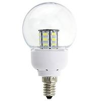 E14 5W 27 SMD 5630 380-410 LM Warm White / Cool White Decorative LED Globe Bulbs DC 12 V