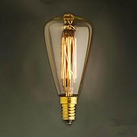 e14 40w st48 yellow light bulb edison small screw cap retro chandelier ...