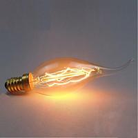 e14 ac220 240v 40w silk carbon filament incandescent light bulbs c35l  ...