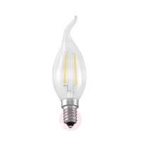 E14 2, 5 W 827 LED flame tip candle bulb filament