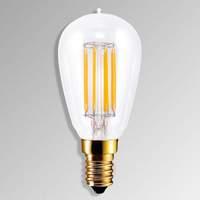 E14 4.7 W 822 LED lamp in carbon filament design