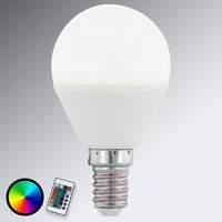 E14 4W 830 LED golf ball bulb matt, RGB