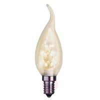 E14 0.9 W LED candle bulb clear, warm white 2100 K