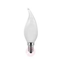 E14 2.2 W LED dimmable flame tip candle bulb, matt
