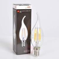 E14 4 W 827 LED filament flame tip candle bulb