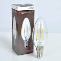E14 2.4 W 827 LED filament candle bulb, clear
