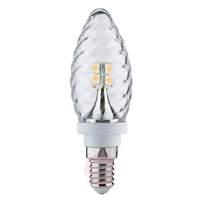 E14 2.5 W 827 LED candle bulb, twisted, warm white