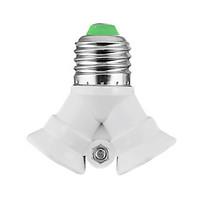 e27 to 2xe27 led bulbs socket adapter