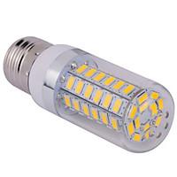 E27 15W 60x5730SMD 1500LM 2800-3200K /6000-6500K Warm White/Cool White Light LED Corn Bulb (110/220V)