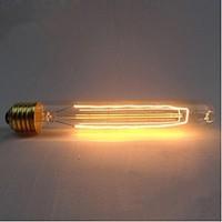 e27 ac220 240v 40w silk carbon filament incandescent light bulbs t185  ...