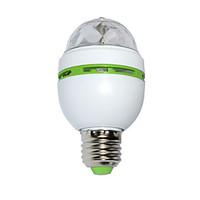 E27 3W LED Stage lamp RGB Globe Bulbs AC 85-265V Rotating Disco Party Bulb
