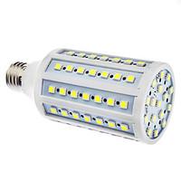E27 15W 86x5050SMD 1200-1300LM 6000-6500K Natural White Light LED Corn Bulb (110/220V)