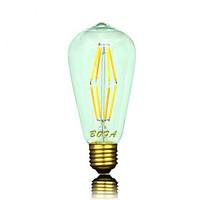 e26 e27 110v 220v 2200k 2700k 400 500lm st64 6w 8led bulb edison retro ...