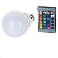 E27 85V-265V 600-900Lm 10W RGB Remote Control LED Colorful Bulbs