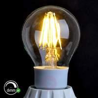 E27 7W 827 LED filament lamp, dimmable