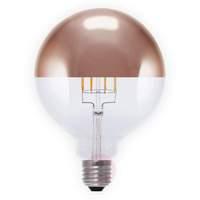 E27 8W 926 LED half mirror bulb G125 copper