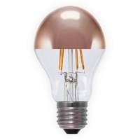 e27 4w 926 led half mirror bulb copper