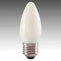 E27 4 W 827 LED candle bulb, satin-finished