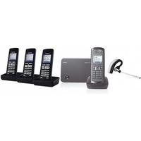 e455 quad phone with wireless headset