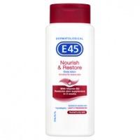 e45 nourish restore lightly fragranced body lotion 250ml