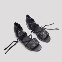 E8 by Miista AW16 Ayala Black Silver Sandals E8 Sandals