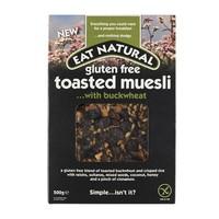 eat natural gf toasted muesli buckwheat 500g