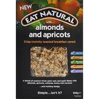 eat natural crunchy breakfast with almonds apricots 500g x 6