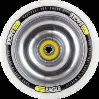 Eagle Polished Full Metal Core White PU Wheel - 110mm