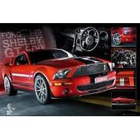 Easton Red Mustang Gt500 Poster