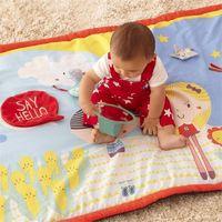 east coast say hello friends double sided activity mat