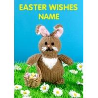 easter wishes knit and purl card mi1072