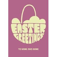easter basket | personalised easter card
