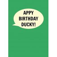 east midlands appy birthday ducky happy birthday card di1026