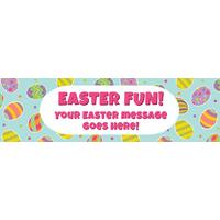 Easter Fun Personalised Party Banner