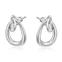 earring stud earrings jewelry party daily casual alloy silver