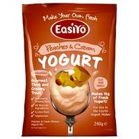 Easiyo Sweet Flavour Yogurt Base Peaches & Cream 240g - 240 g