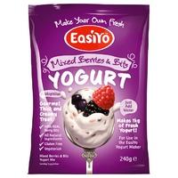 easiyo yogurt base n bits mixed berries 240g 240g