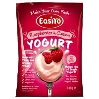 Easiyo Sweet Flavour Yogurt Raspberries & Cream 240g - 240 g