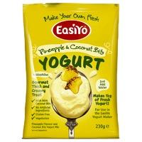 easiyo pineapple coconut bits yoghurt 230g 230g