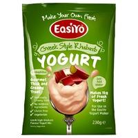 easiyo greek style rhubarb yoghurt 230g 230g